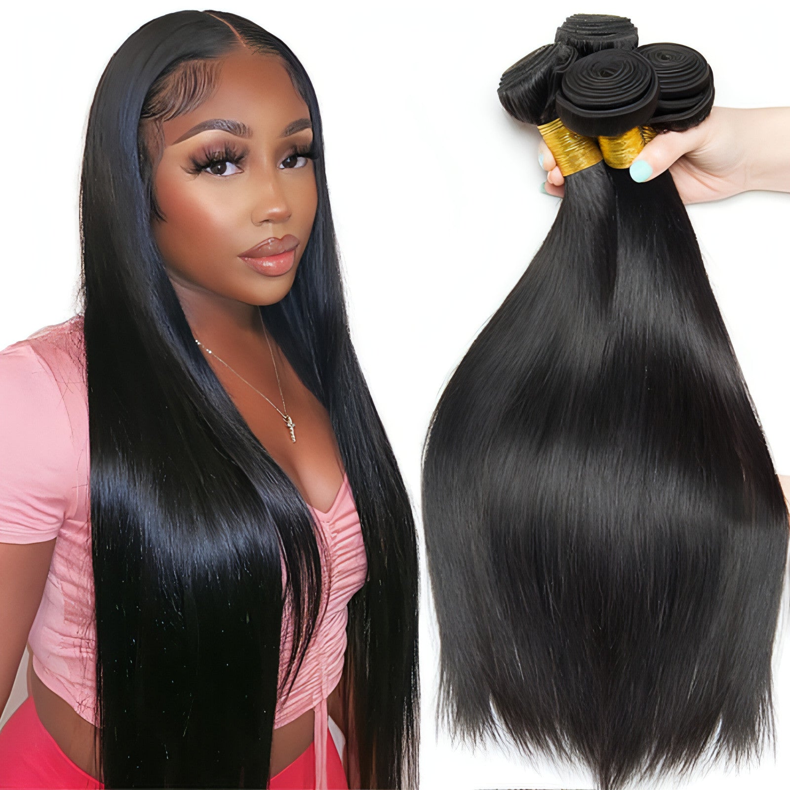 VelvetFlow Straight Hair from Peru
