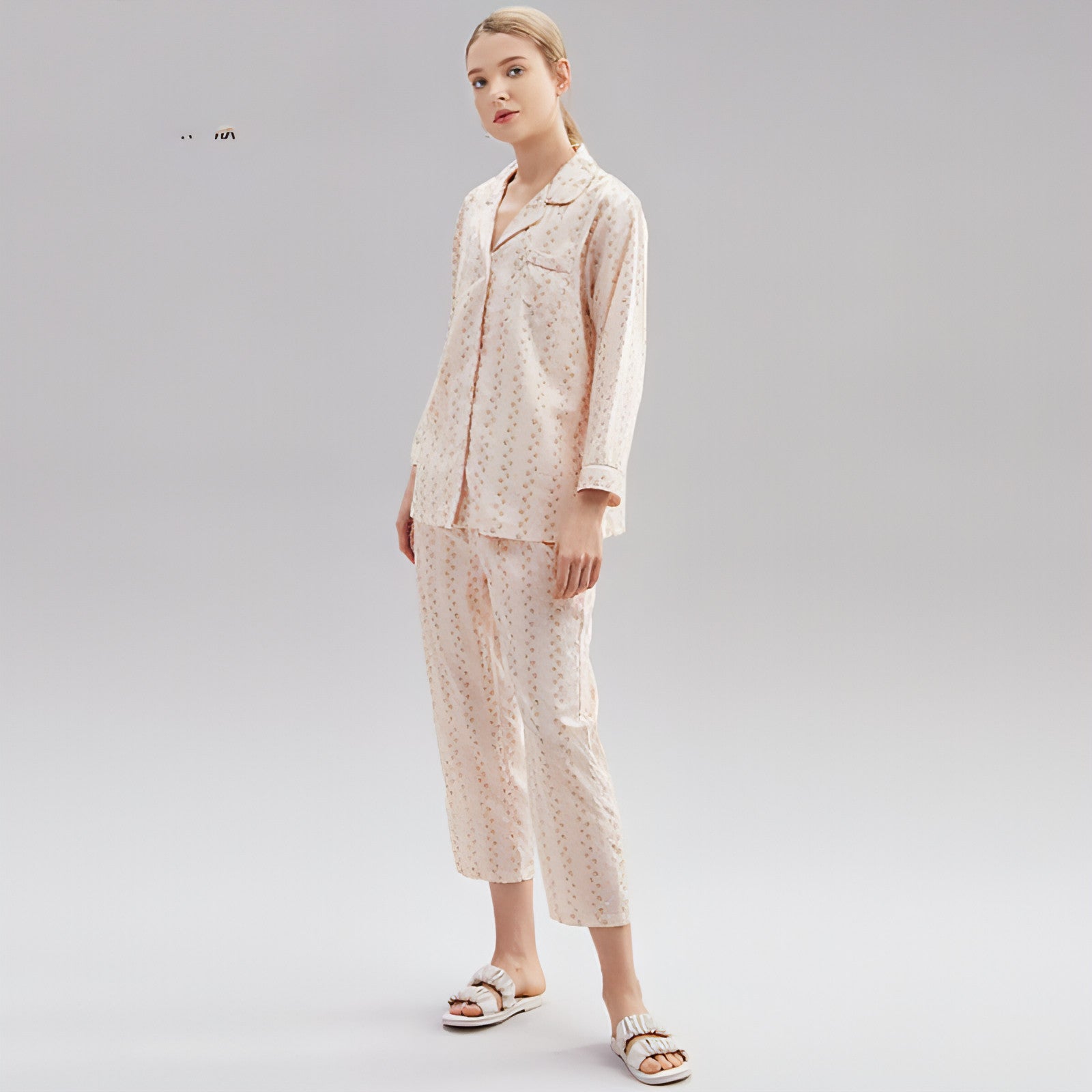 Women's Cotton Pajamas Spring Long-sleeved Homewear Thin New