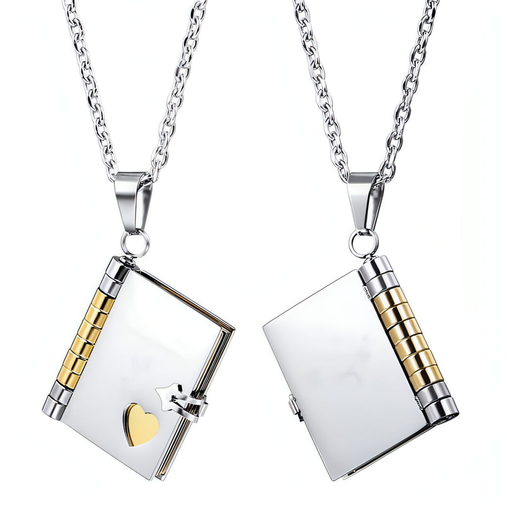 LuxeJewels™ – LoveBook™ Couple Pendant
