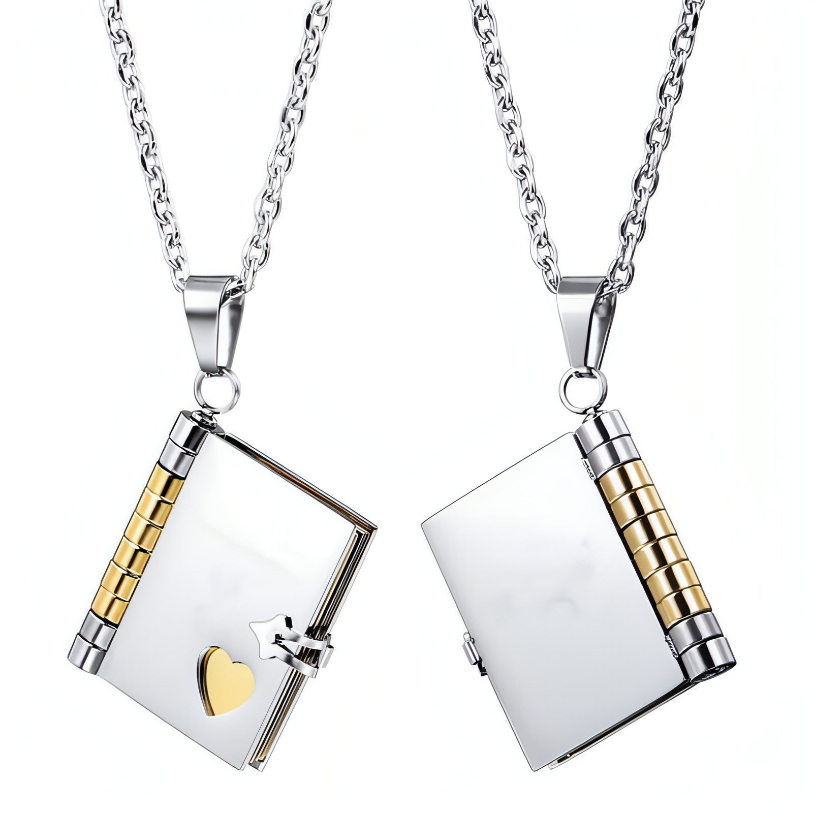 LuxeJewels™ – LoveBook™ Couple Pendant