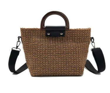 SolunaWeave™ – Simple Straw Utility Tote