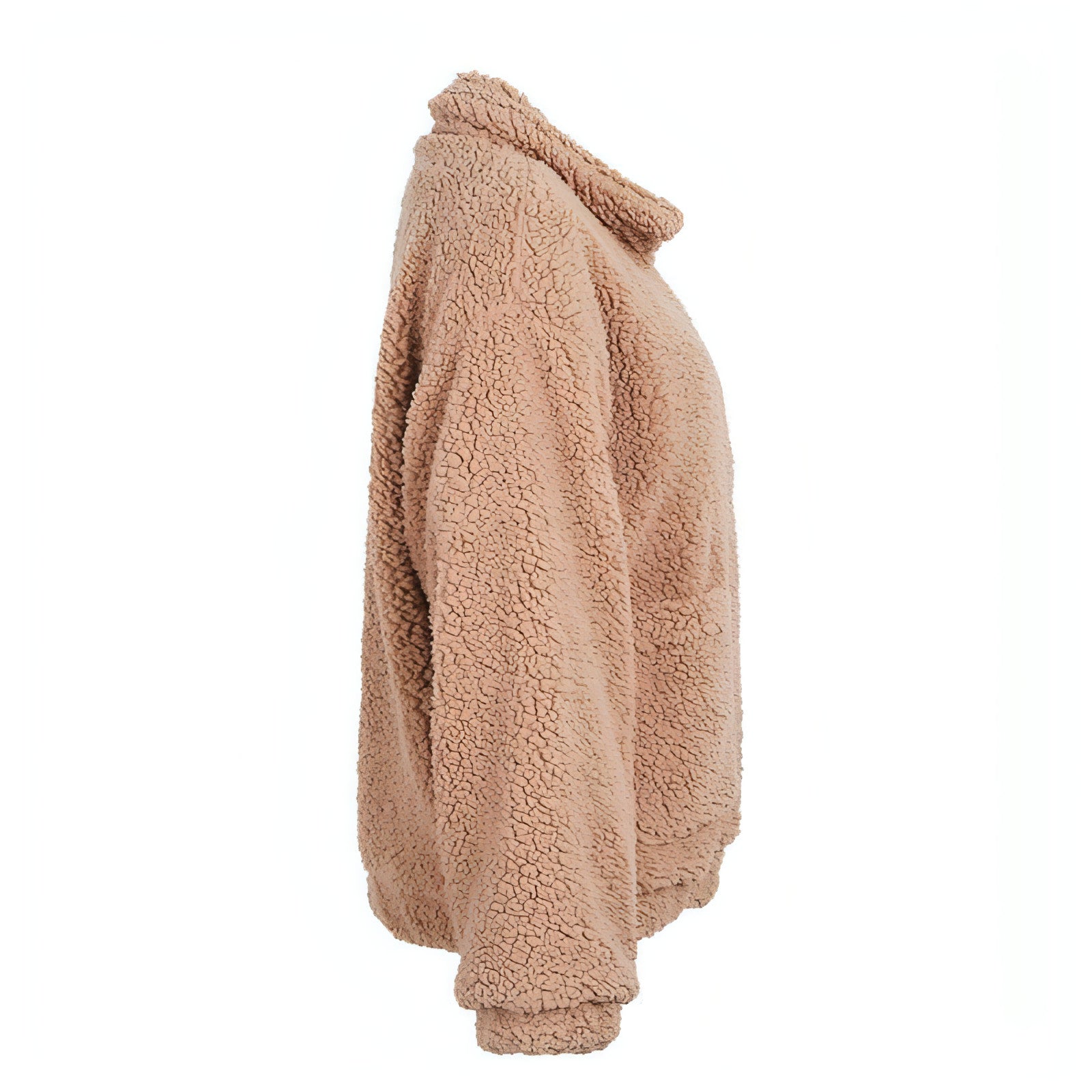 Faux Lammwolle übergroße Jacke Mantel Winter schwarz warme haarige Jacke Frauen Herbst Oberbekleidung