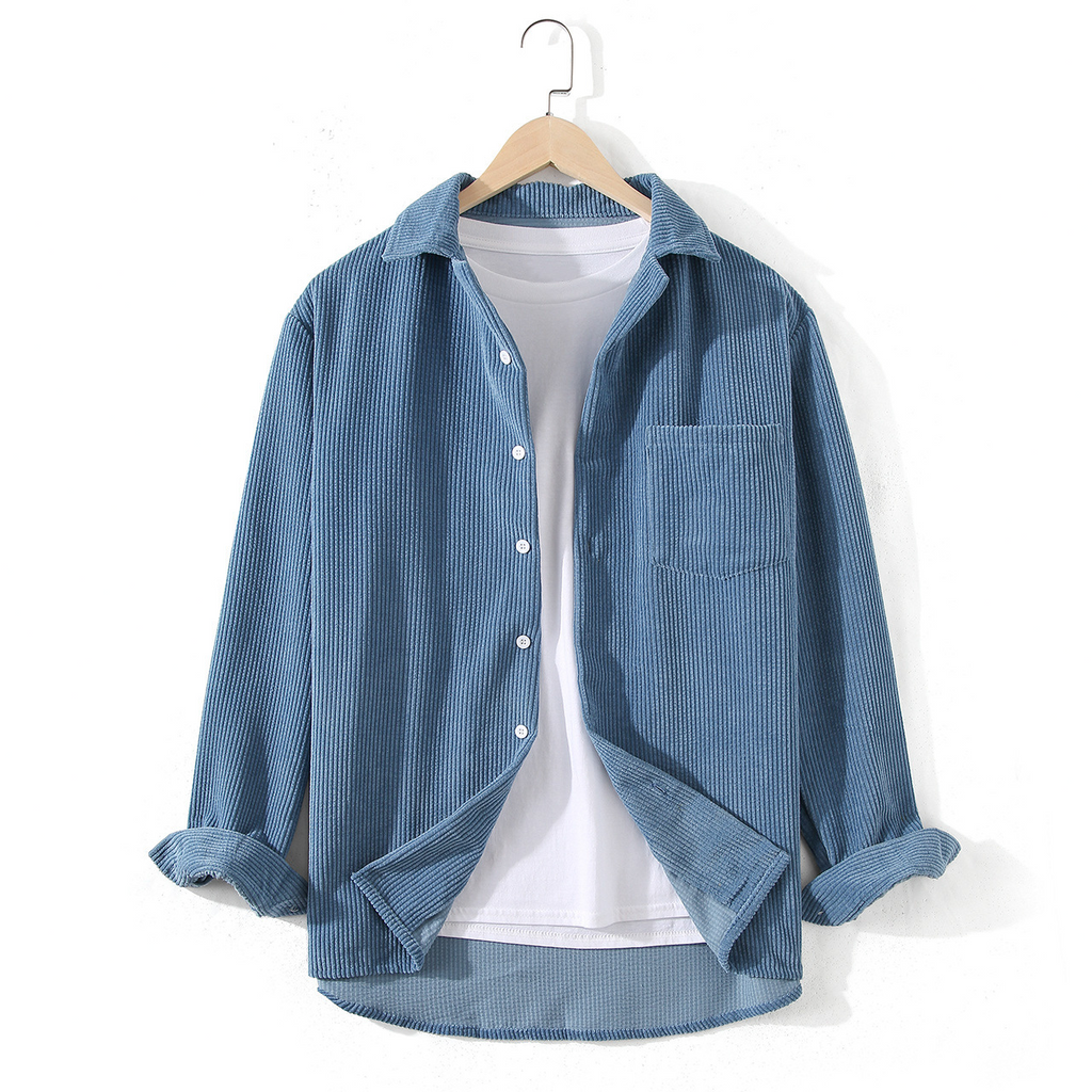 Camisa informal de manga holgada para hombre
