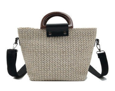 SolunaWeave™ – Simple Straw Utility Tote