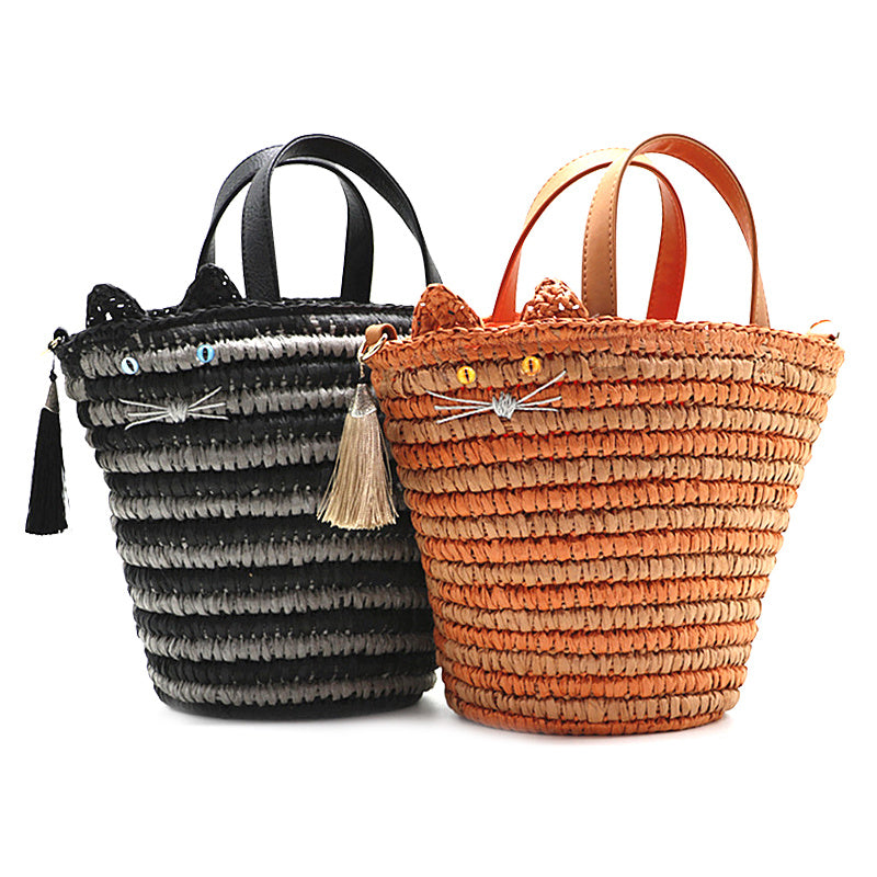 SolunaWeave™ – Meow Fringe Tote