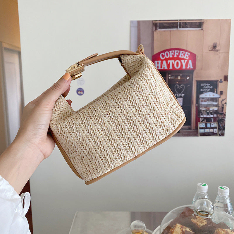 SolunaWeave™ – Urban Straw Zip Bag