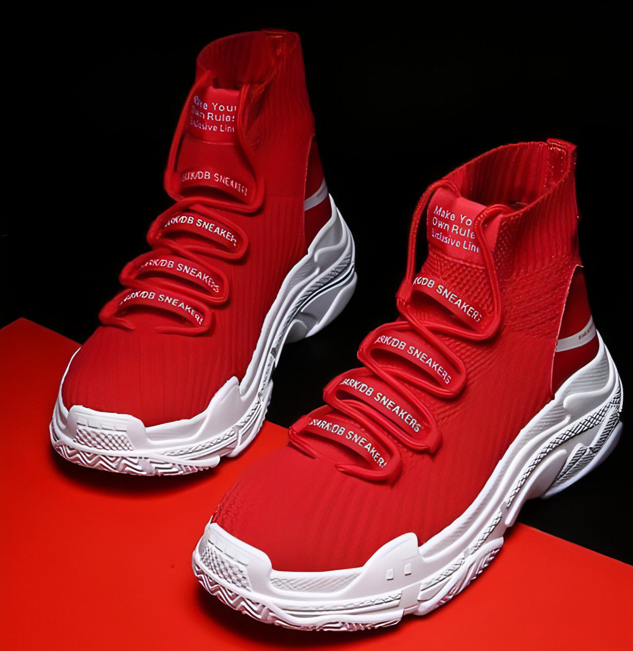 StreetFace™ – Reactive Sole High-Top Sneakers