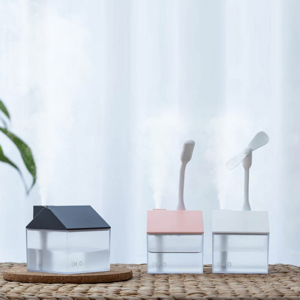 MistHouse™ – Mini Luftbefeuchter im Haus-Design mit LED