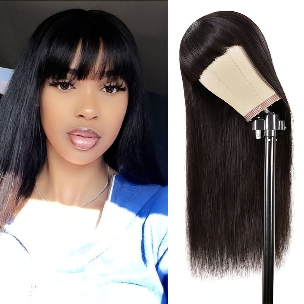 LuxeWave Headgear Upside Down Real Human Hair