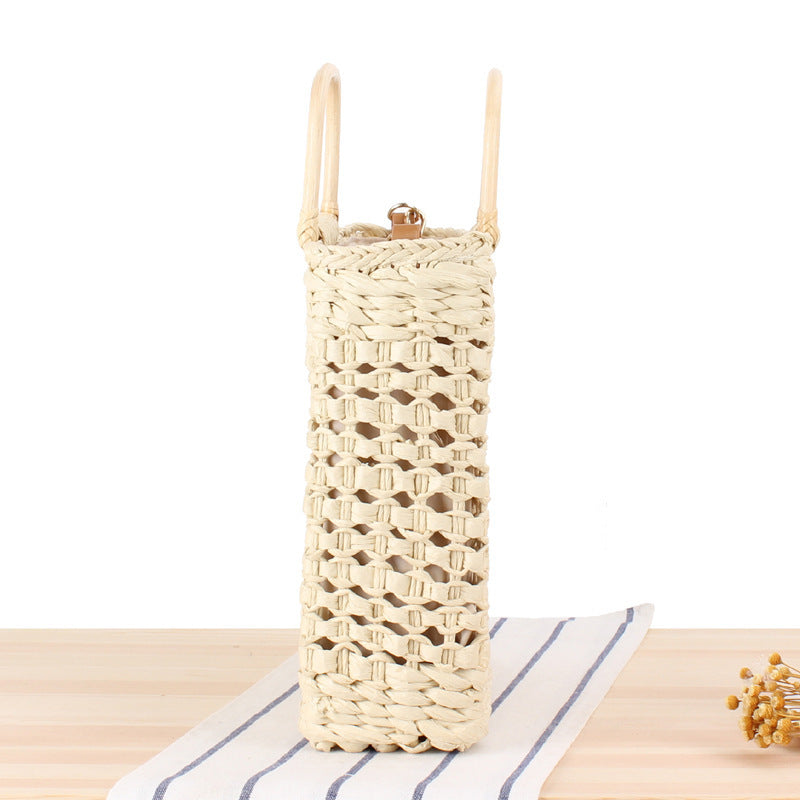 SolunaWeave™ – Hollow Breeze Straw Tote
