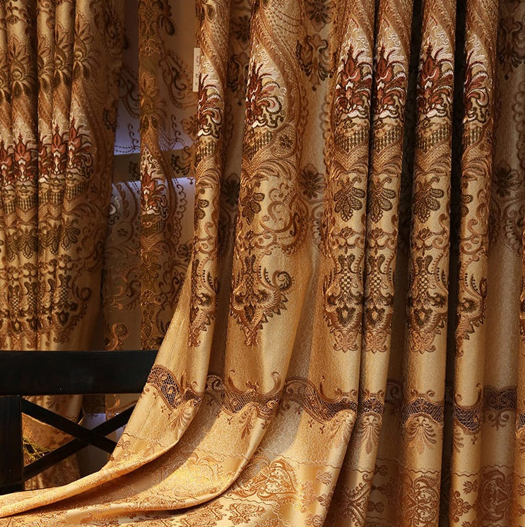 VeloraDrape™ – European Luxury Embroidered Curtains for Grand Spaces