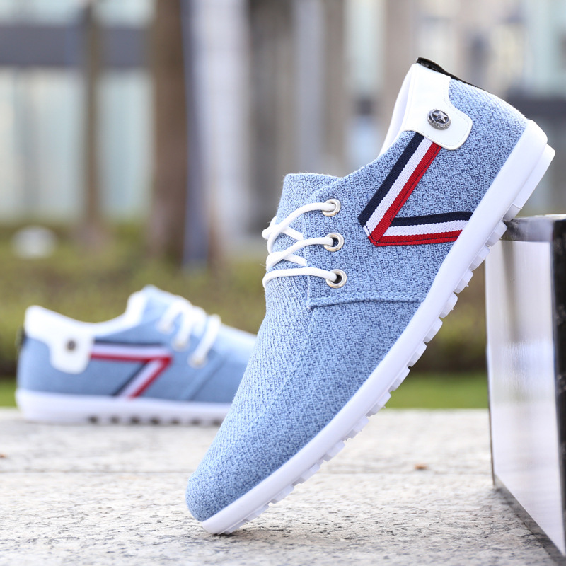 Zapatos de lona con suela blanda para hombre