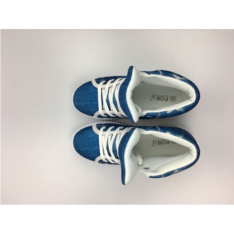 PrintKicks™ – Custom High-Top Platform Sneakers (Women)