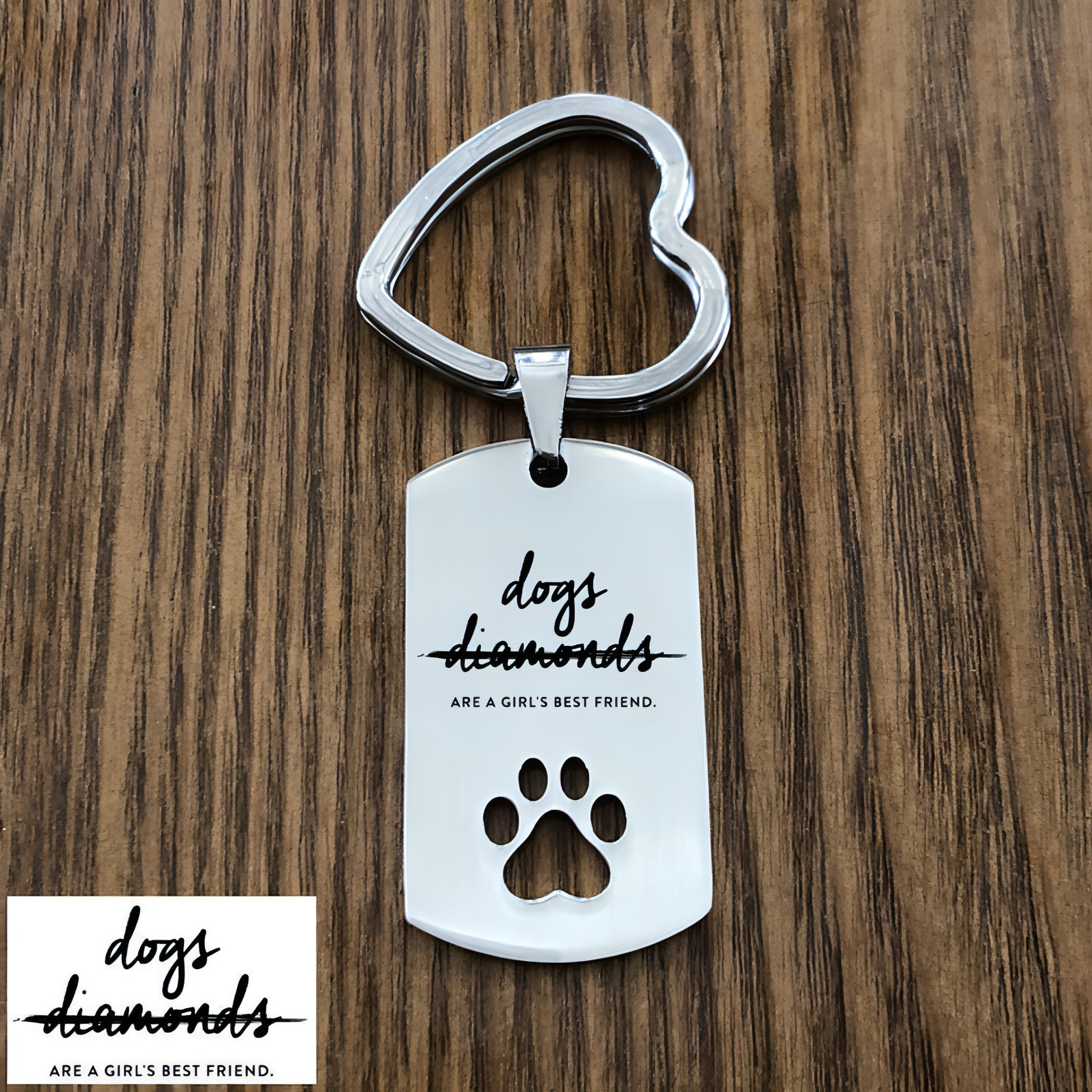 Keychain Stainless Steel Engraved