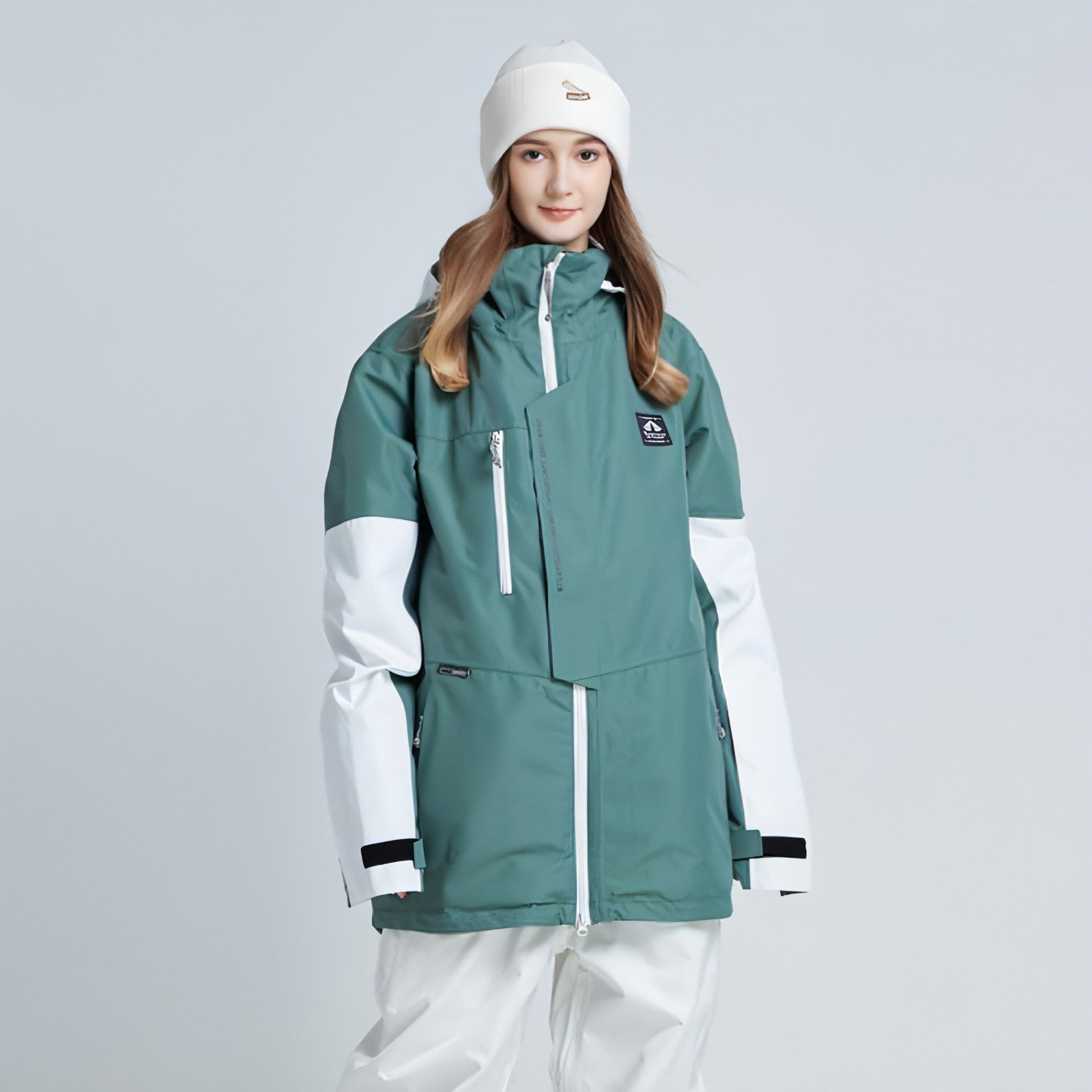 Modische, lockere Hoodie-Jacke mit Fleece-Futter für Damen