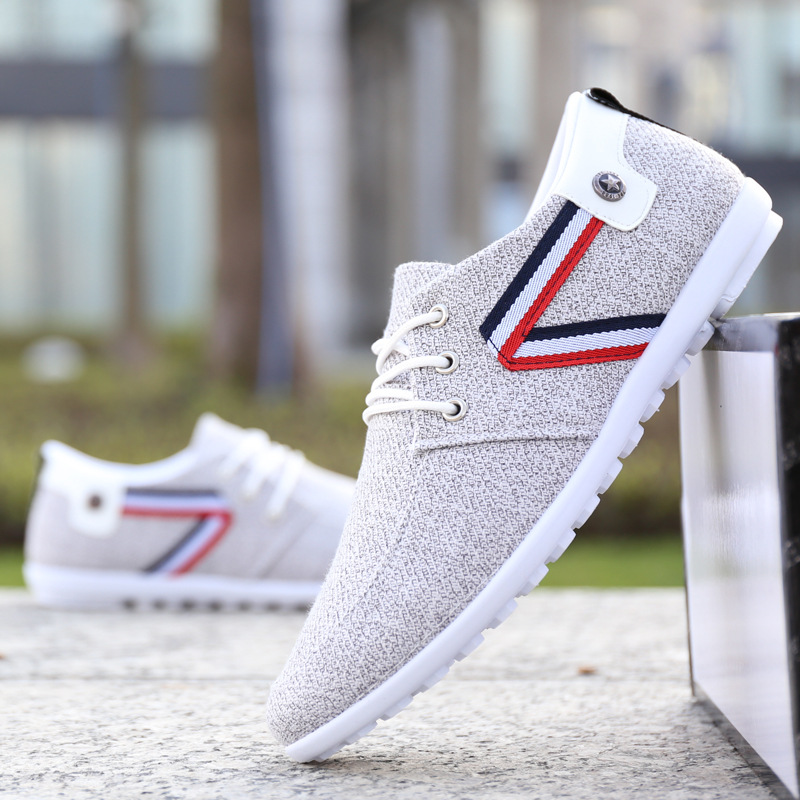 Zapatos de lona con suela blanda para hombre