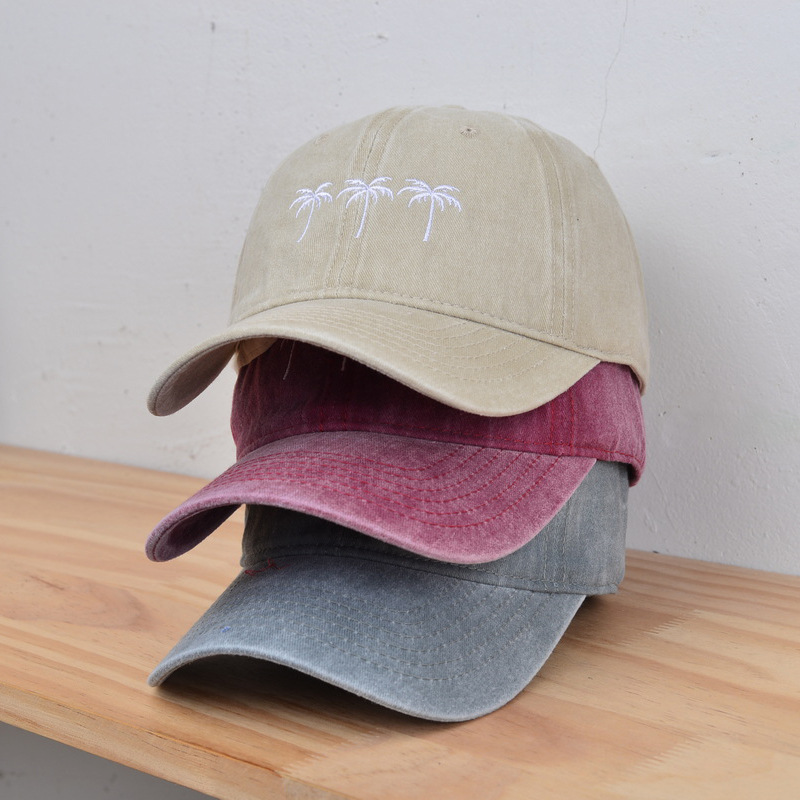 Wasserwaschbarer Retro-Sonnenhut mit Stickerei für Damen