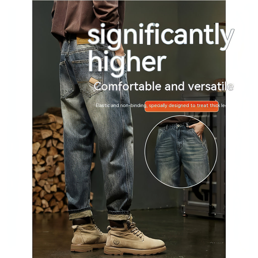 Pantalones cargo rectos y holgados para hombre (jeans)