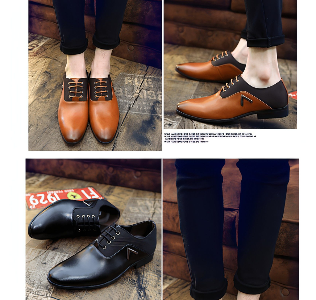 Zapatos de cuero para hombre de negocios talla 445678 zapatos de cuero para hombre