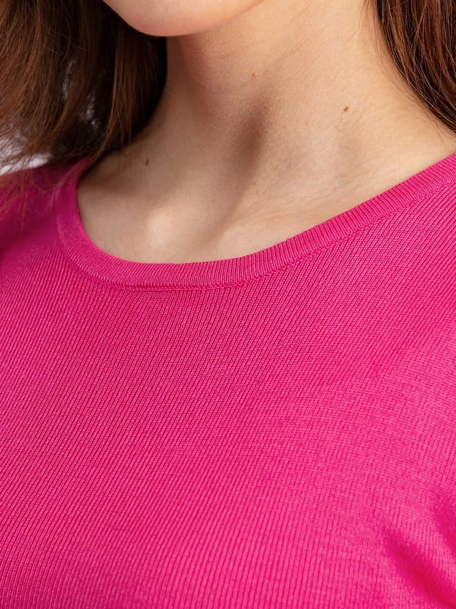 Vestido de cuello redondo sin espalda de punto de manga larga de otoño e invierno