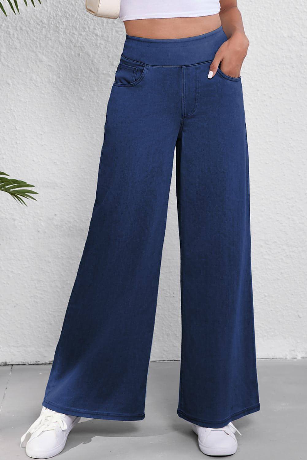 Парус Blue Medium Wash Straight Lease Casual Jeans