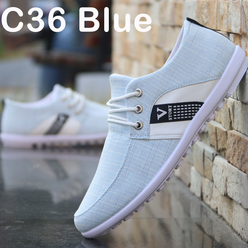 Zapatos de lona con suela blanda para hombre