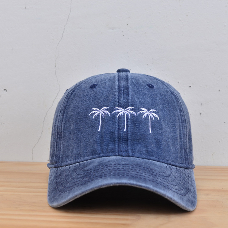 Wasserwaschbarer Retro-Sonnenhut mit Stickerei für Damen