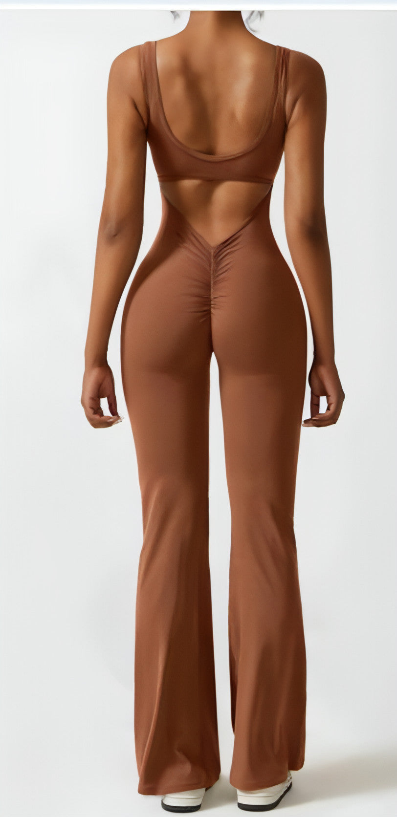 Enger Yoga-Bodysuit, lässig, hohl, nahtlos, für Damen (Leggings)