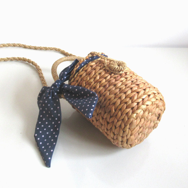 CornBelle™ – Mini Cylinder Woven Bag