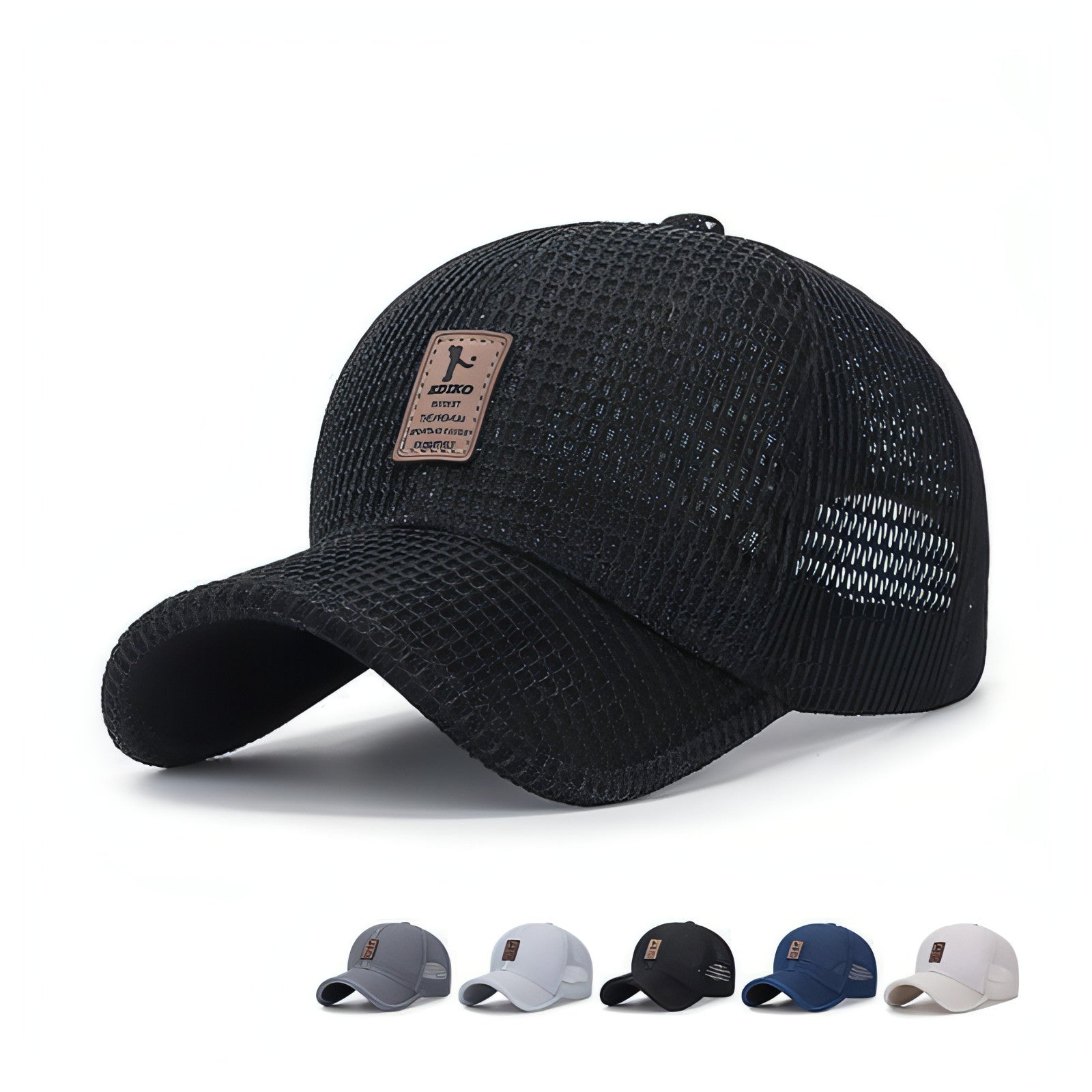 Sombrero de malla transpirable con protección solar para exteriores para hombre