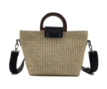 SolunaWeave™ – Simple Straw Utility Tote