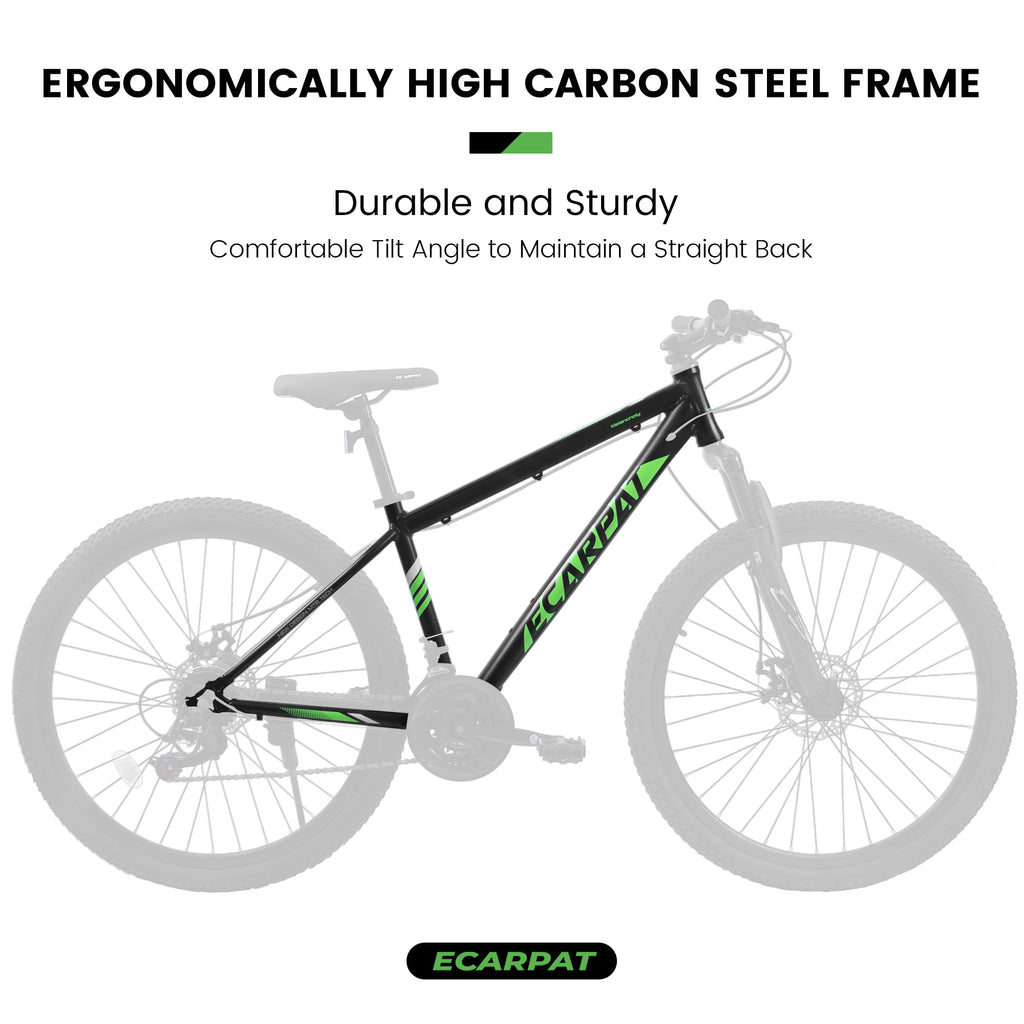 Ecarpat™ MTB - City-Cruizer – 27.5" 21-Speed Mountain Bike (ALUMINIUM Frame)