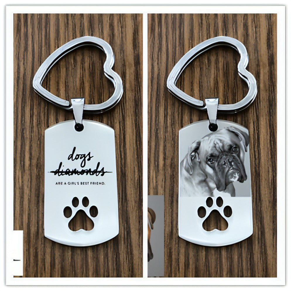 Keychain Stainless Steel Engraved