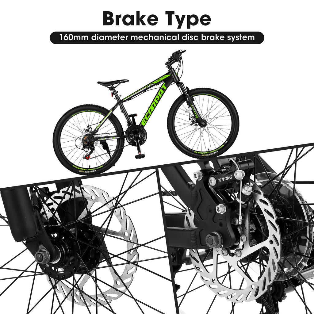 City-Cruizer – 24" Carpat™ ALUMINIUM Mountain Bike (21-Speed, Black-Orange)