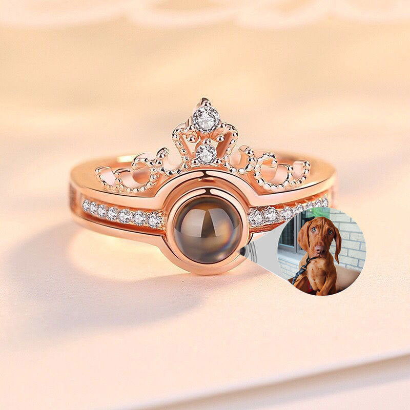 LuxeJewels™ – 925 Projection Ring with Personalized Photo