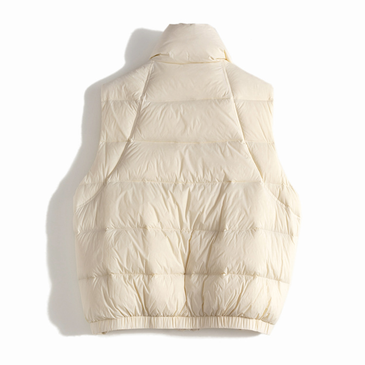 Warme Daunen-Kurzweste Herbst und Winter weiße Entendaunenjacke für Damen