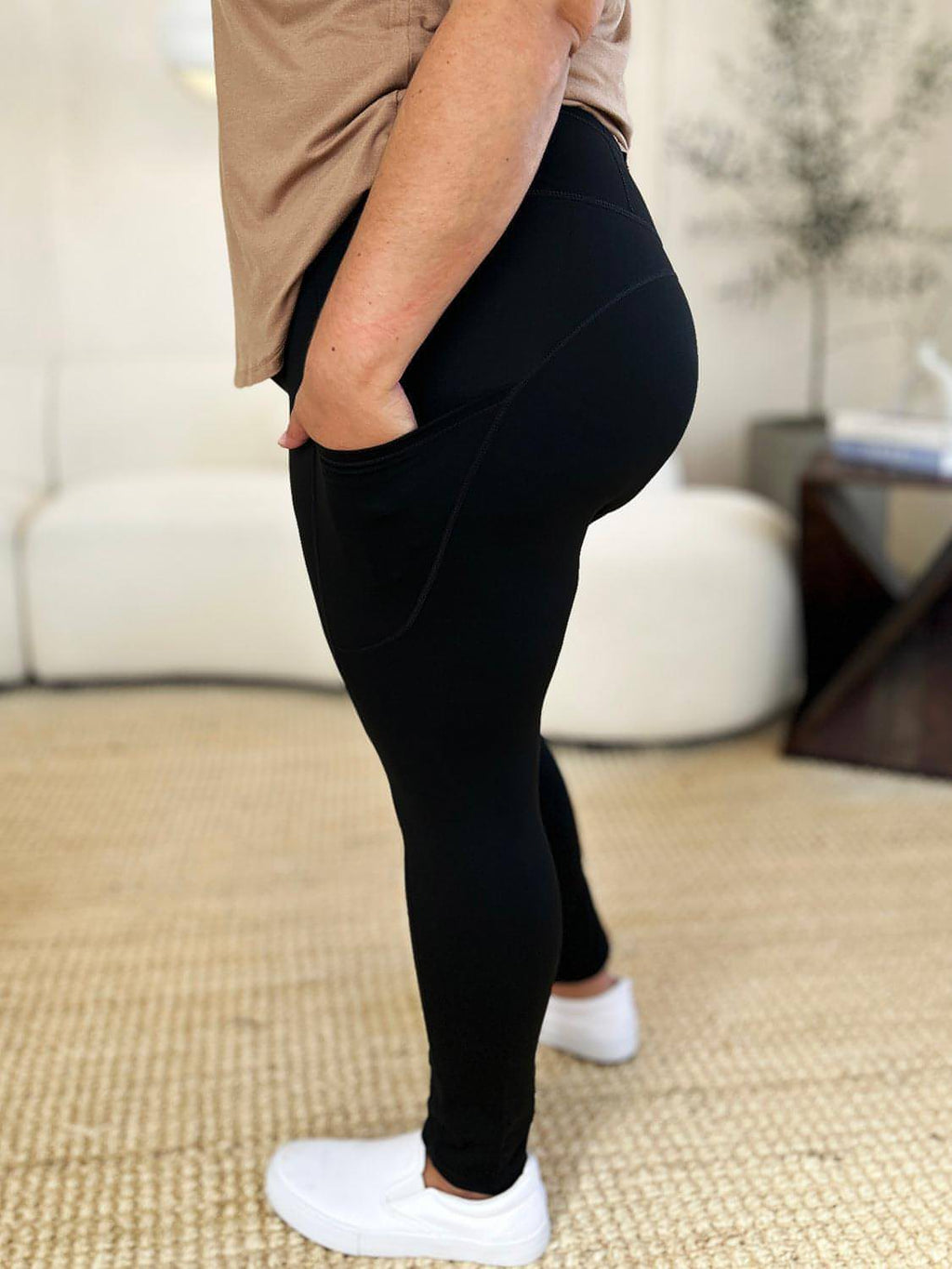 Legging de sport à large ceinture