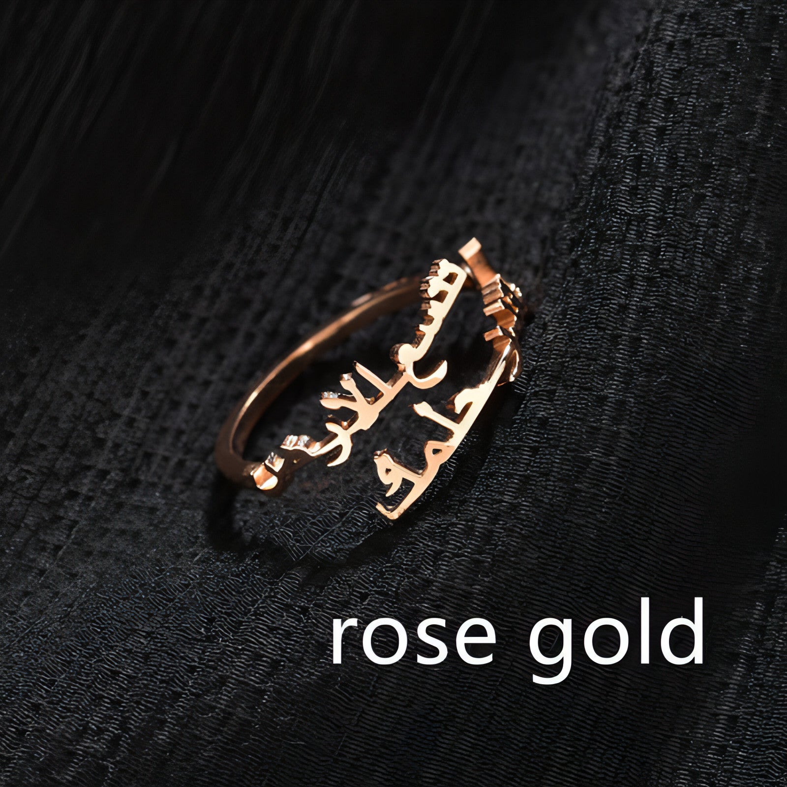 Personalized Custom Titanium Steel Name Ring