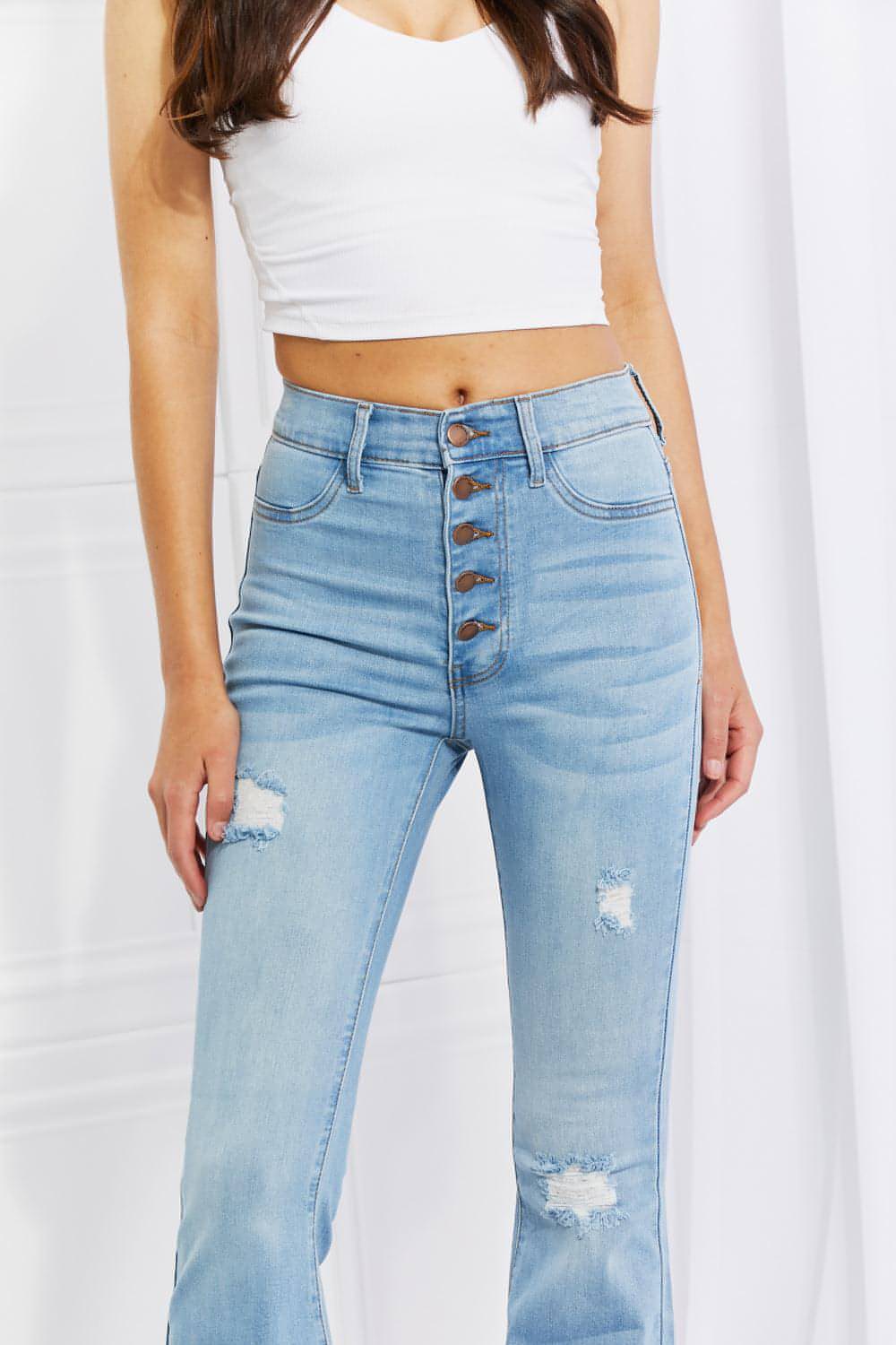 Живые полноразмерные джинсы Jess Flare Jess