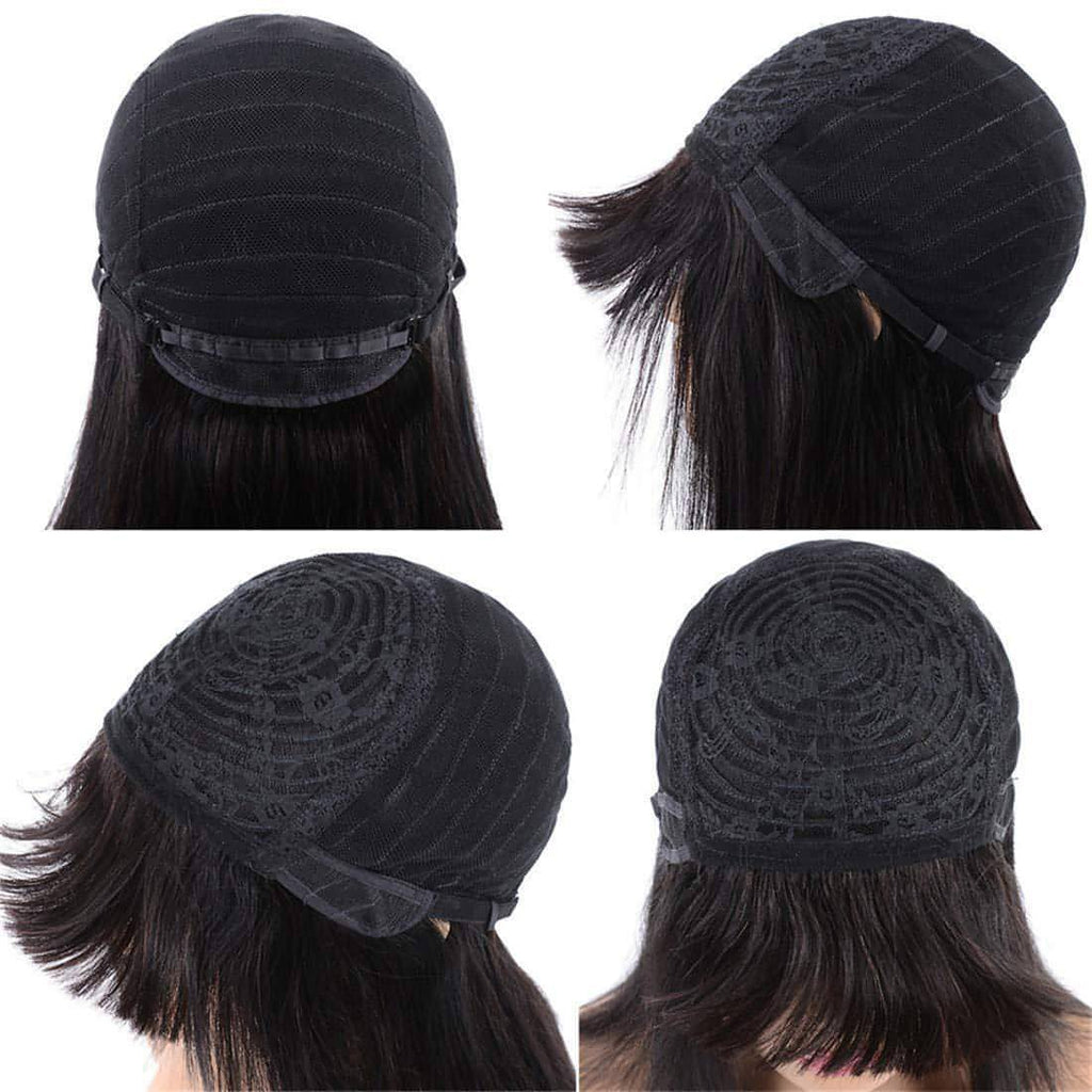 LuxeWave - Real hair wig headgear NOIR