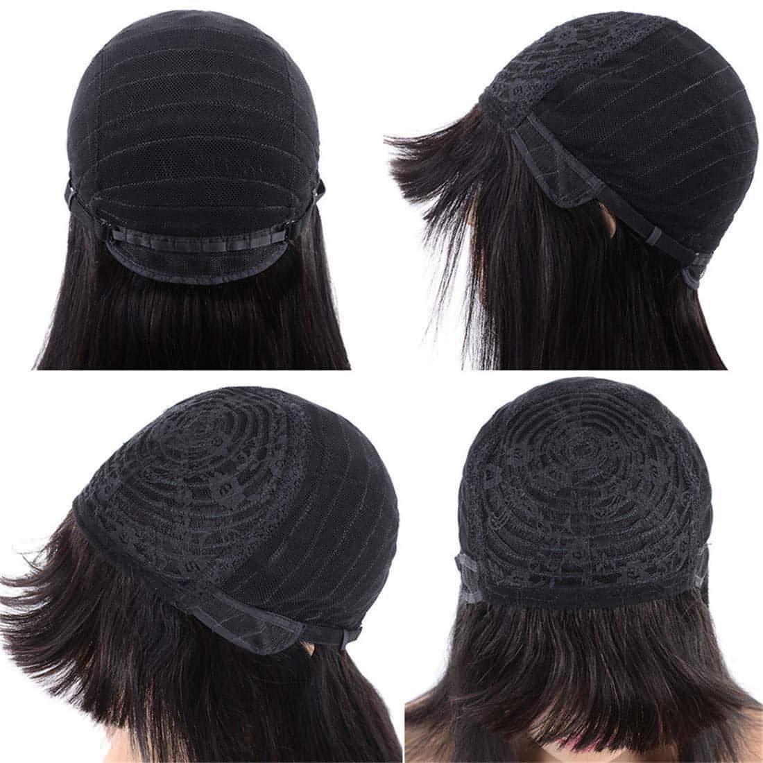 LuxeWave - Real hair wig headgear NOIR