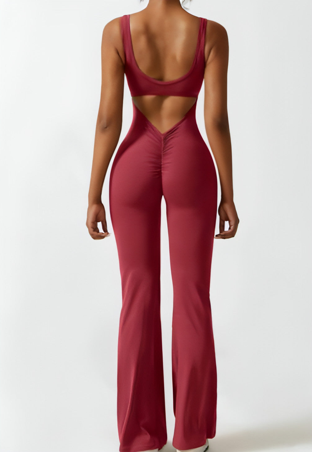 Enger Yoga-Bodysuit, lässig, hohl, nahtlos, für Damen (Leggings)