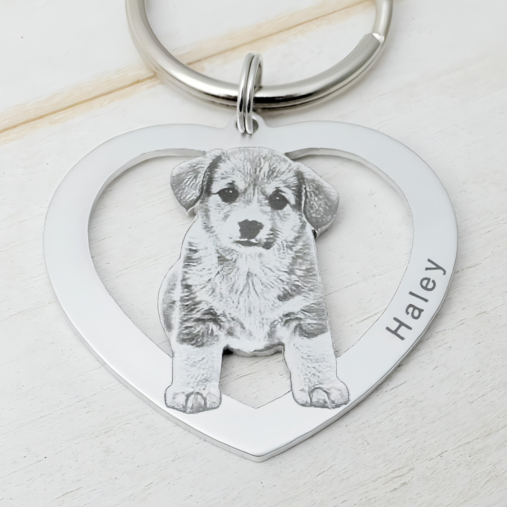 Custom Keychain – Personalized Photo Keyring for Dog, Cat & Pet Lovers
