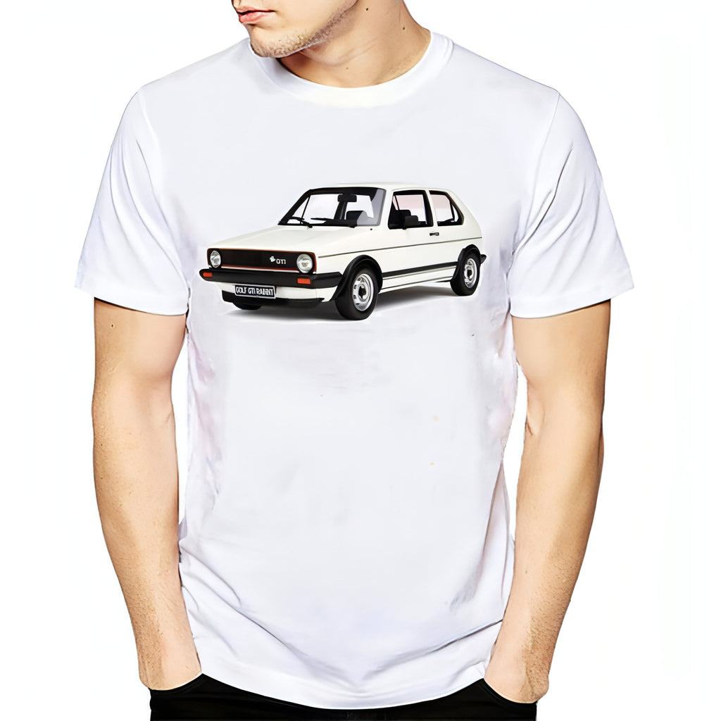 Camiseta informal de manga corta y cuello redondo con estampado digital 3D para hombre