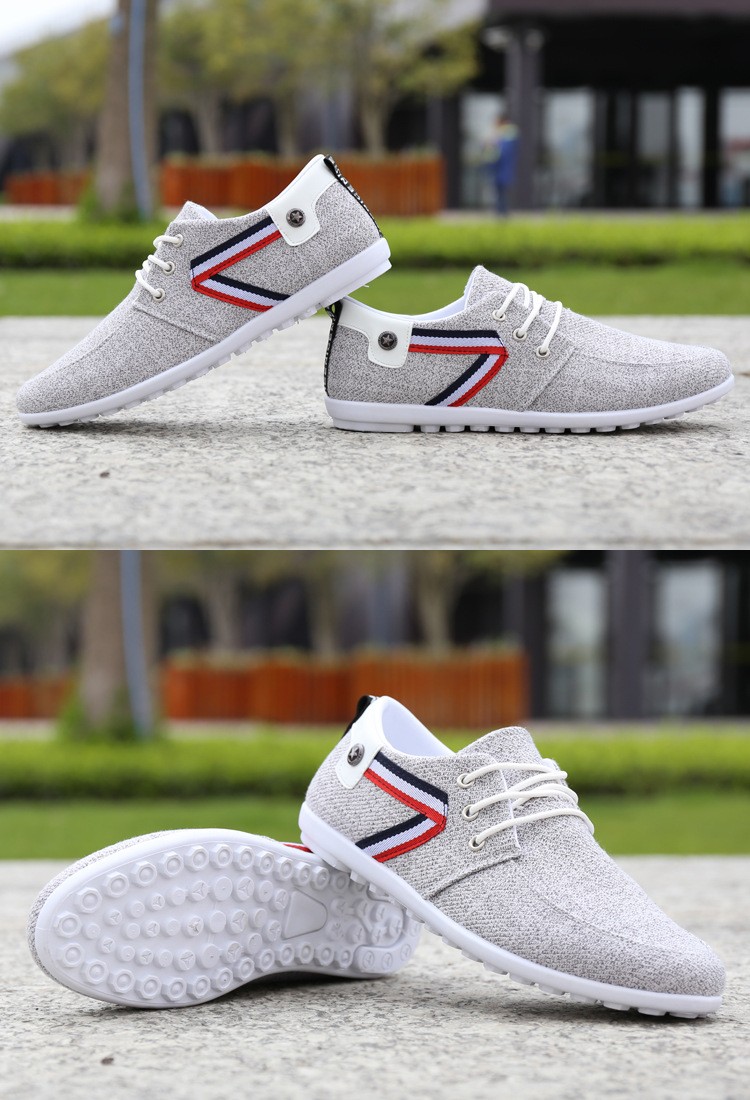 Zapatos de lona con suela blanda para hombre