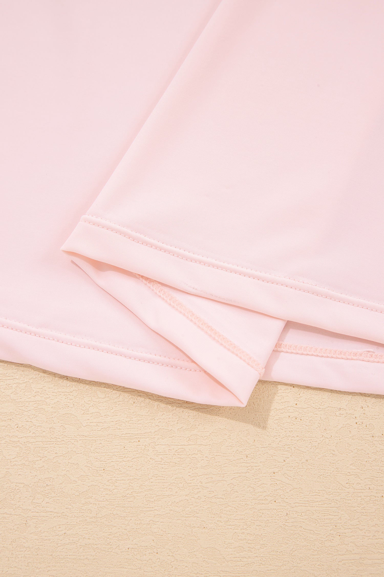 Pink Plus Size Build-in Shorts Sleeveless Dress With Short Two Piece Set