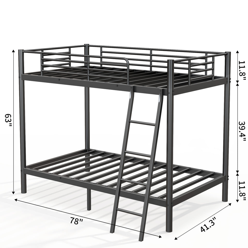 LuneluX_Home – SpaceSaver Loft Bunk Bed (Twin over Twin)
