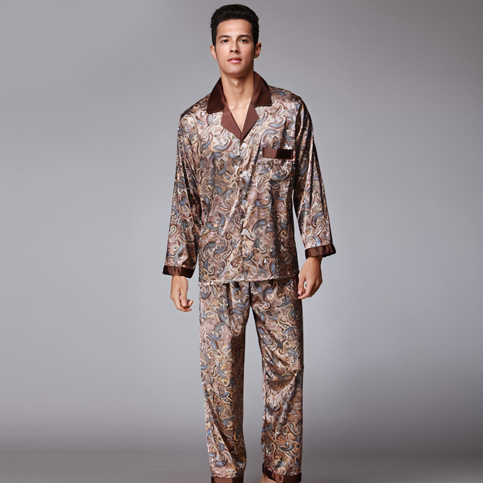Silk pajamas set