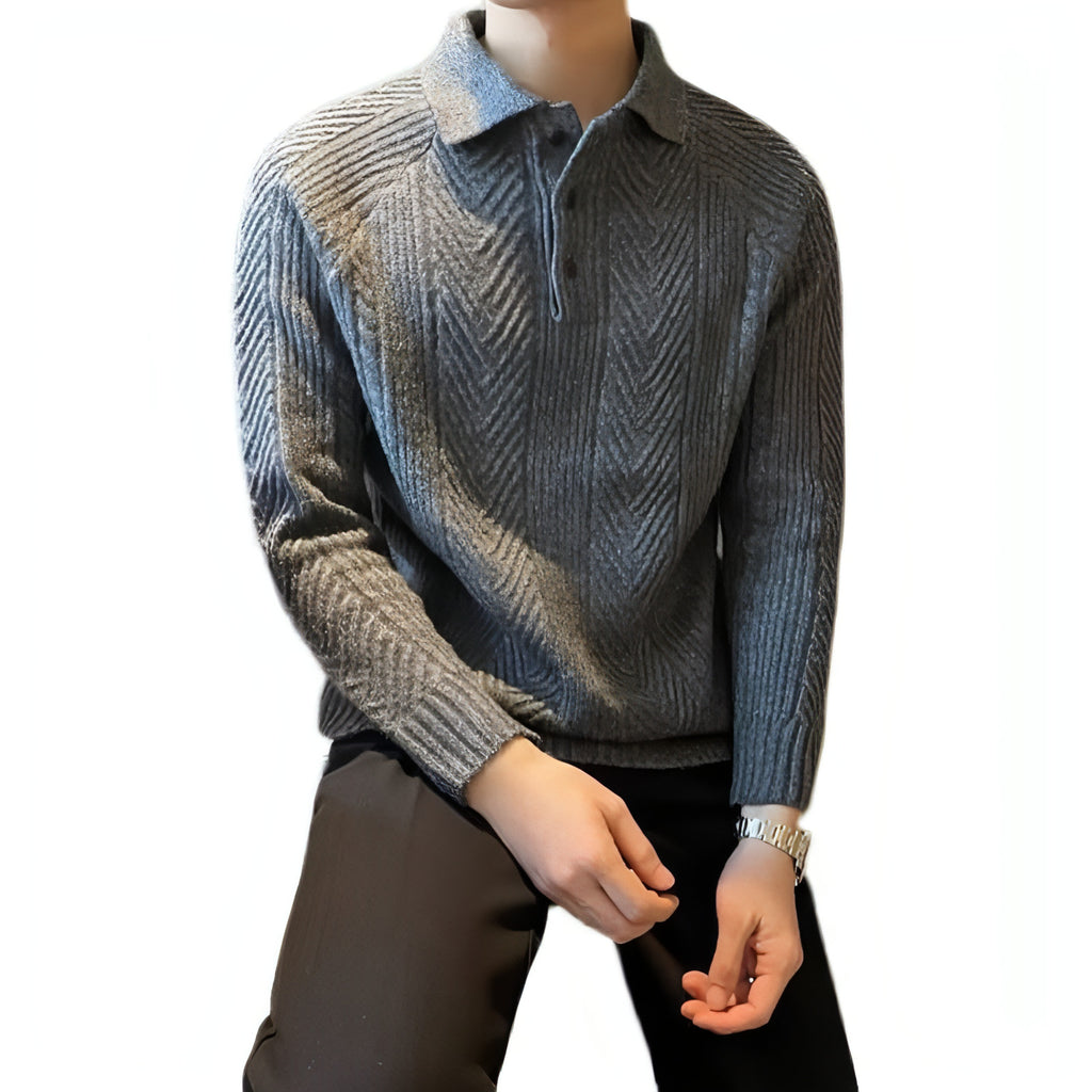 Sweater de suéter masculino de base térmica de inverno