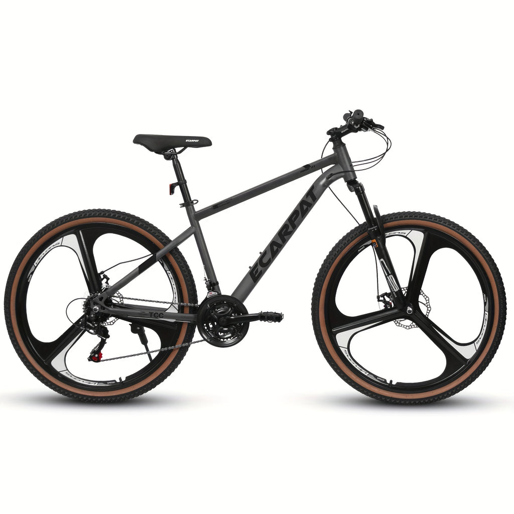 Ecarpat™ Racing MODERNA – 27.5" Hybrid MTB (21-Speed, Dual Disc, Black-Orange)